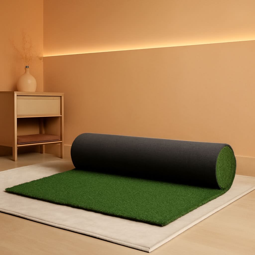 Artificial Grass Turf 7x15 Ft Outdoor Rug 0.4 Inch Height