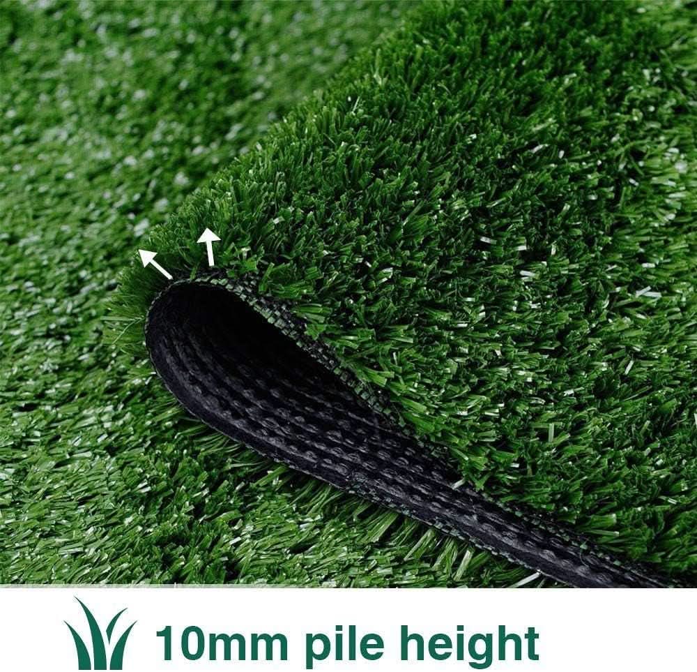 Artificial Grass Turf 7x15 Ft Outdoor Rug 0.4 Inch Height